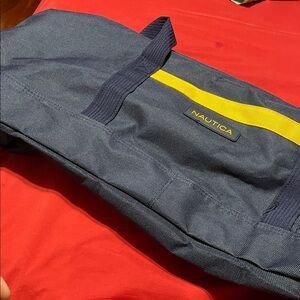 Nautica Dark Blue Bag with Bright Yellow Accent
